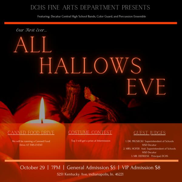 Fine Arts department All Hallows Eve production