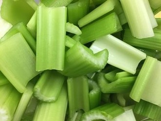 Cut up celery