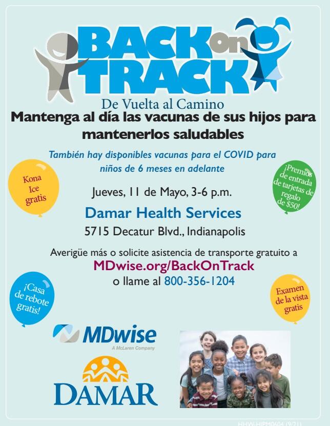 Damar Vaccination and Medicaid Event 5/11 Spanish