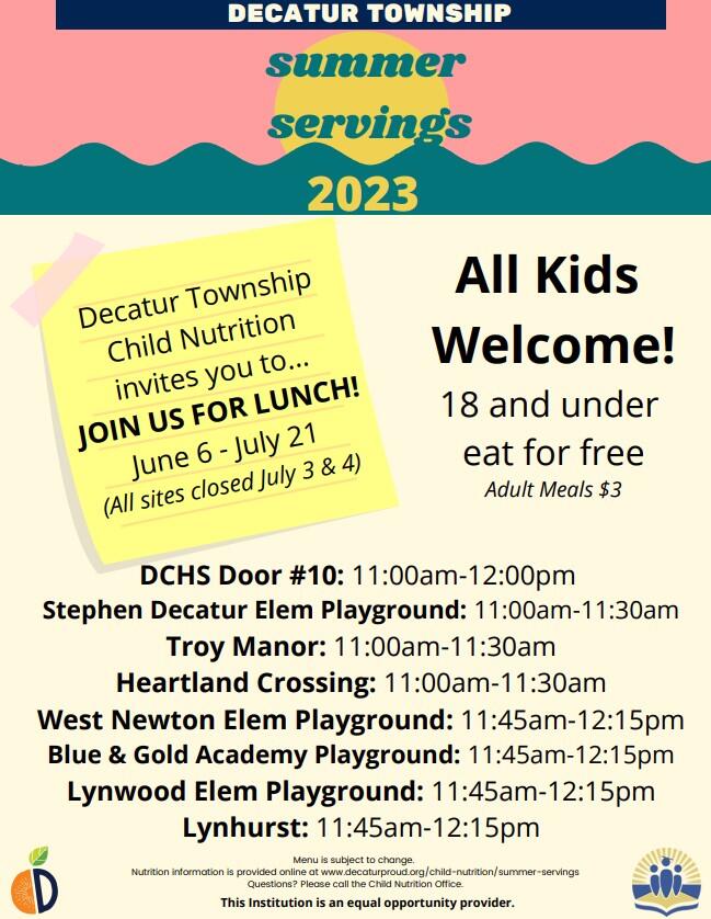 Summer Servings 2023 Information (Free Lunch)