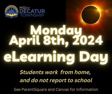 April 8th, 2024 eLearning day for solar eclipse