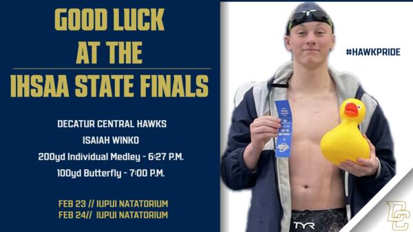 male swimmer good luck at state