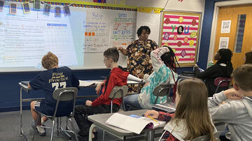 Mrs. Katrina Richardson teaches 7th grade math students.